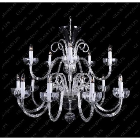 Lustre Cristal Bohemia - Lustra 15 brate eleganta design LUX, L11 901/15/0