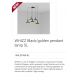 Pendule, Lustre suspendate - Lustra cu 5 Pendule design modern WHIZZ negru/auriu