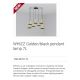 Pendule, Lustre suspendate - Lustra cu 7 Pendule design modern WHIZZ auriu/negru