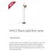 Lampadare - Lampadar / Lampa de podea design modern WHIZZ negru/auriu