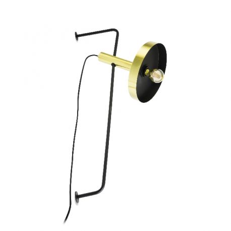 Aplice, corpuri de iluminat pentru pereti - Lampa de perete design modern WHIZZ auriu/negru