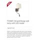 Aplice, corpuri de iluminat pentru pereti - Aplica perete cu reader LED design clasic FRAME auriu/bej