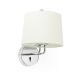 Aplice, corpuri de iluminat pentru pereti - Aplica de perete moderna design elegant MONTREAL crom/alb