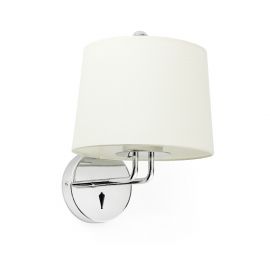 Aplice, corpuri de iluminat pentru pereti - Aplica de perete moderna design elegant MONTREAL crom/alb