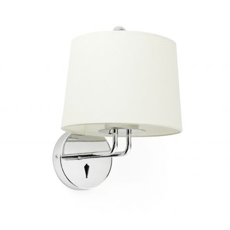 Aplice, corpuri de iluminat pentru pereti - Aplica de perete moderna design elegant MONTREAL crom/alb