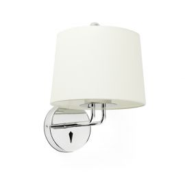 Aplice, corpuri de iluminat pentru pereti - Aplica de perete moderna design elegant MONTREAL crom/bej