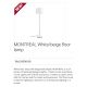 Lampadare - Lampadar / Lampa de podea moderna design elegant MONTREAL alb/bej