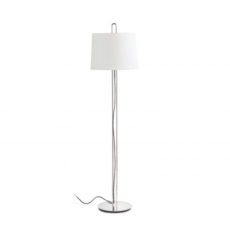 Lampadare - Lampadar / Lampa de podea moderna design elegant MONTREAL crom/bej