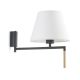 Aplice, corpuri de iluminat pentru pereti - Aplica moderna directionabila design elegant RON gri inchis/alb