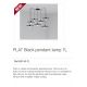 Pendule, Lustre suspendate - Lustra cu 7 Pendule design modern PLAT negru
