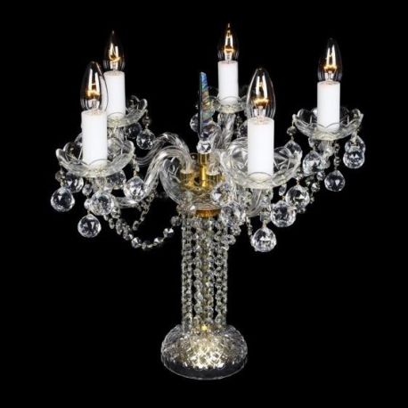 Veioze, Lampadare Cristal - Veioza, lampa de masa cristal Bohemia, S31 007/05/4
