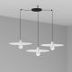 Pendule, Lustre suspendate - Lustra cu 3 Pendule design modern PLAT alb