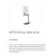 Veioze - Veioza / Lampa de masa design elegant ARTIS bronz/alb