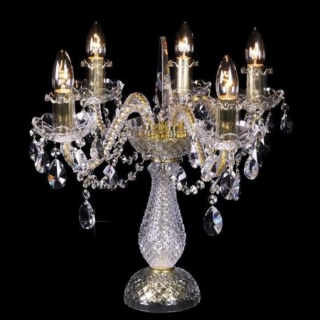 Veioze, Lampadare Cristal - Veioza 5 brate cristal Bohemia S31 009/05/1-A