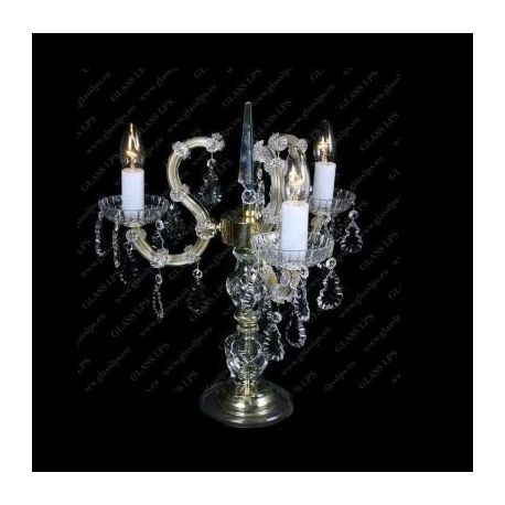 Veioze, Lampadare Cristal - Lampa de masa Maria Theresa, cristal Bohemia