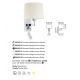 Aplice, corpuri de iluminat pentru pereti - Aplica cu reader LED stil clasic design elegant ARTIS crom/negru