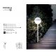 Tarusi - Lampa LED decorativa de exterior cu tarus IP65 PICCOLA negru