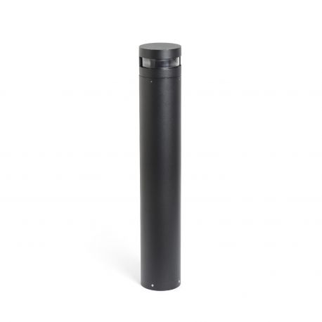 Stalpi - Stalp LED de iluminat exterior design modern IP65 BAST negru H-95cm