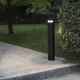 Stalpi - Stalp LED de iluminat exterior design modern IP65 BAST negru H-95cm