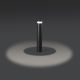 Stalpi - Stalp LED de iluminat exterior design modern IP65 BAST negru H-95cm