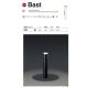 Stalpi - Stalp LED de iluminat exterior design modern IP65 BAST negru H-95cm