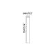 Stalpi - Stalp LED de iluminat exterior design modern IP65 BAST negru H-95cm