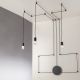 Pendule, Lustre suspendate - Lustra cu 3 pendule design modern SPIDER antracit