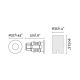 Spoturi - Spot LED incastrabil de exterior pavaj GRUND 2W inox negru