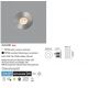 Spoturi - Spot LED incastrabil de exterior pavaj GRUND 7W inox negru