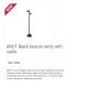 Lampi decorative si solare - Lampa LED de exterior portabila BROT 2L H-90cm