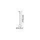 Lampi decorative si solare - Lampa LED de exterior portabila BROT 2L H-90cm