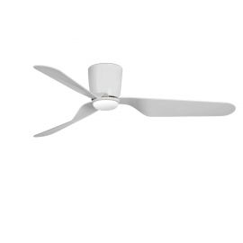 Lustre cu ventilator - Lustra LED cu Ventilator si telecomanda design modern PEMBA alb