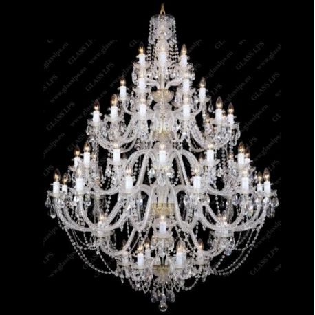 Lustre Cristal Bohemia - Candelabru XXXL cristal Bohemia 96 brate, L11 009/96/1-A