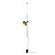 Lampadare - Lampa de podea tip pendul design modern WHIZZ negru/auriu