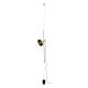 Lampadare - Lampa de podea tip pendul design modern WHIZZ auriu/negru