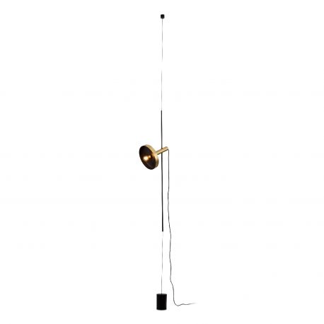 Lampadare - Lampa de podea tip pendul design modern WHIZZ auriu/negru
