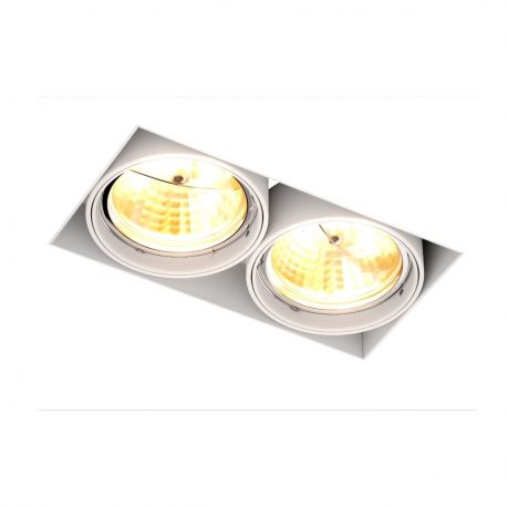 Spoturi tavan fals - Spot incastrabil modern Oneon DL 111-2 alb