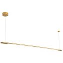 Lustra LED dimabila liniara, suspendata Organic 150cm, auriu