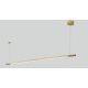 Pendule, Lustre suspendate - Lustra LED dimabila liniara, suspendata Organic 150cm, auriu