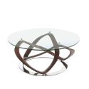 Masuta de cafea eleganta design LUX Walnut, 100cm