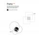 Lustre aplicate - Lustra LED aplicata design geometric FRAME PL RETTANGOLO nergru