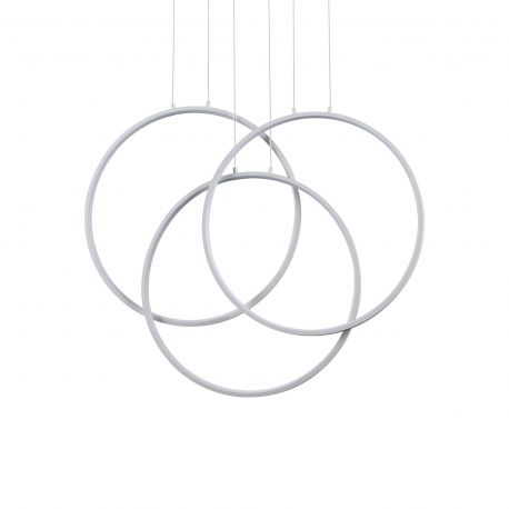 Pendule, Lustre suspendate - Lustra LED suspendata design geometric circular FRAME PL alba
