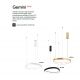 Pendule, Lustre suspendate - Lustra LED suspendata design circular GEMINI SP D081 OTTONE