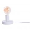 Veioza, lampa de masa design industrial Bowie alb