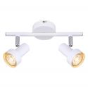Aplica cu 2 spoturi design industrial Konrad alb