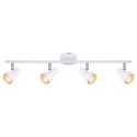 Lustra cu 4 spoturi design industrial Konrad alb