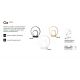 Veioze - Lampa de masa LED design modern circular OZ TL ON-OFF NERO