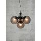 Candelabre, Lustre - Lustra stil modern, extravagant Ivona negru/ sticla fumurie
