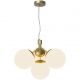 Candelabre, Lustre - Lustra stil modern, extravagant Ivona alama/ sticla alba