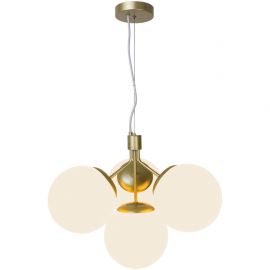Candelabre, Lustre - Lustra stil modern, extravagant Ivona alama/ sticla alba